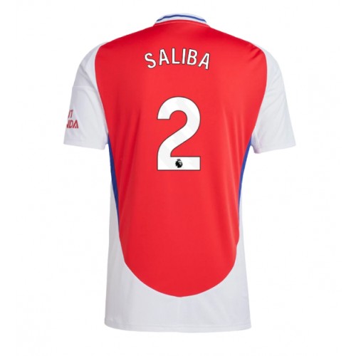 Arsenal William Saliba #2 Domaci Dres 2024-25 Kratak Rukav